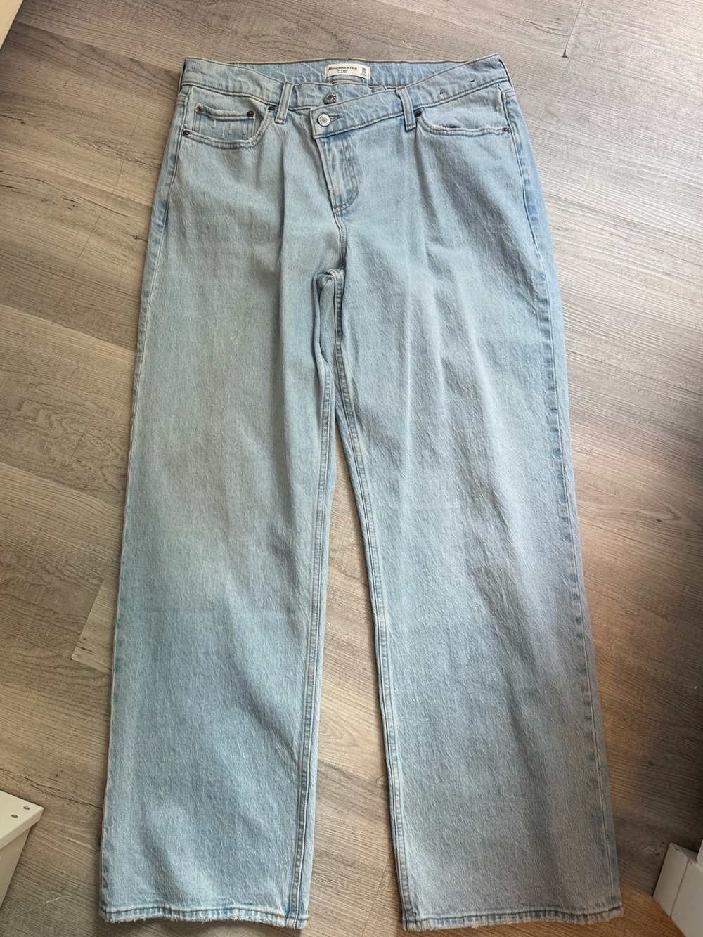Abercrombie & Fitch Light Wash Straight-Leg Jeans